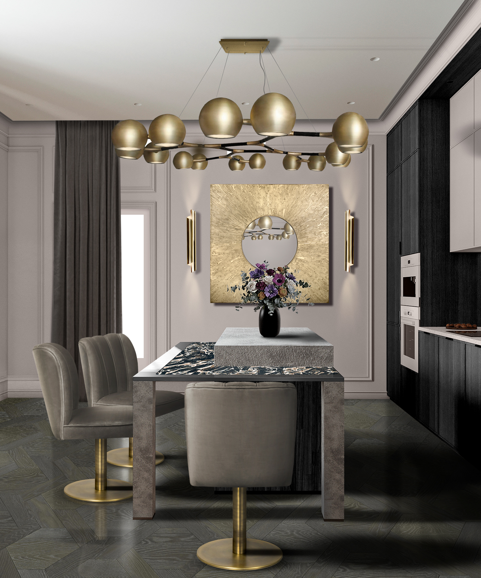 Home’Society Presents To You: The Advent Calendar BB HULI SQUARE MIRROR DALYAN II DINING CHAIR HORUS SUSPENSION LIGHT CYRUS WALL LIGHT 3