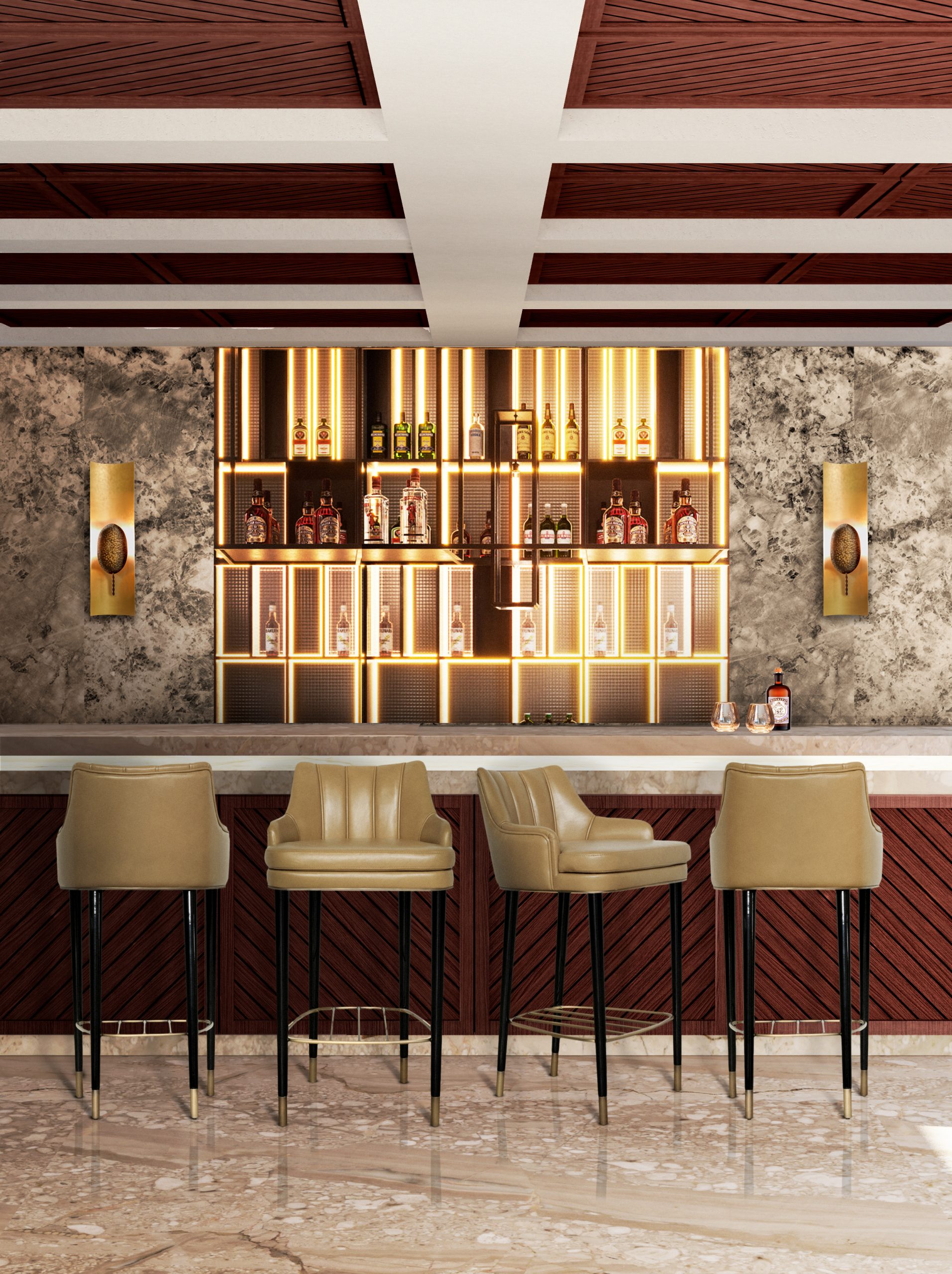 Home’Society Presents To You: The Advent Calendar BB Plum Bar Chair Bege scaled