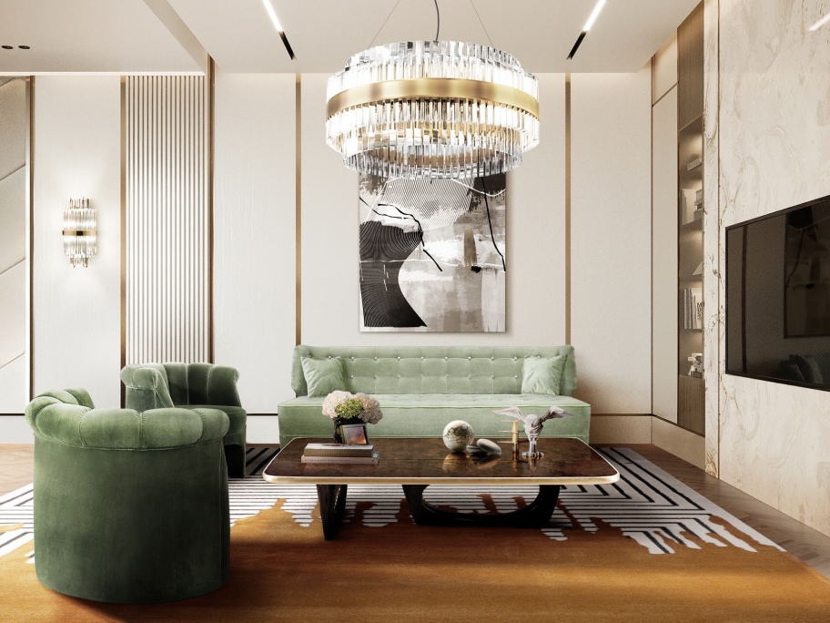 Home’Society Presents To You: The Advent Calendar warm and luxurious modern contemporary living room with valencia rug 000000 rug society