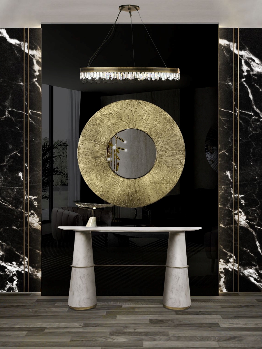 6 Ways to Brighten your Hallways with Mirrors - Huli Round Mirror  6 Ways to Brighten your Hallways with Mirrors in 2023 6 Ways to Brighten your Hallways with Mirrors Huli Round Mirror