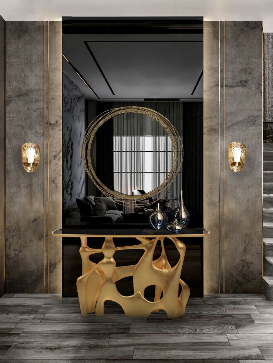 6 Ways to Brighten your Hallways with Mirrors - Kayan Round Mirror  6 Ways to Brighten your Hallways with Mirrors in 2023 6 Ways to Brighten your Hallways with Mirrors Kayan Round Mirror