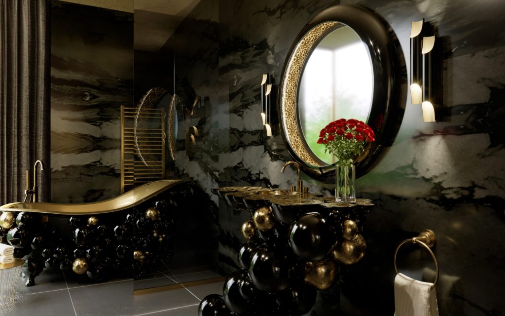 stock masterpieces Stock Masterpieces to Inspire Contemporary Opulence dark bathroom inspiration with luxury newton collection 1 1024x640