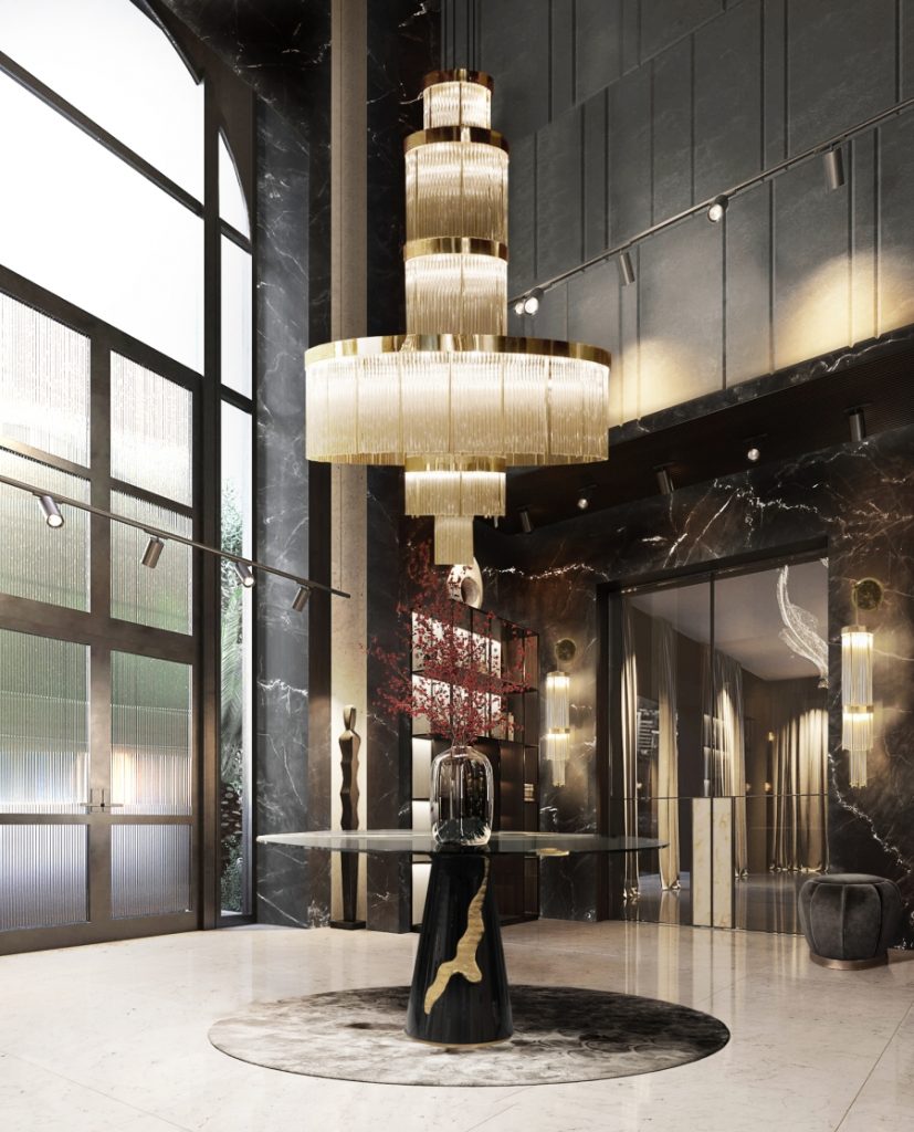 50 Opulent Luxury Dining Tables: A Selection for You dining table 50 Opulent Luxury Dining Tables: A Selection for You Boca do Lobo  CH  Dining Room Lighting and Dining Table 2 900x1115 1 827x1024
