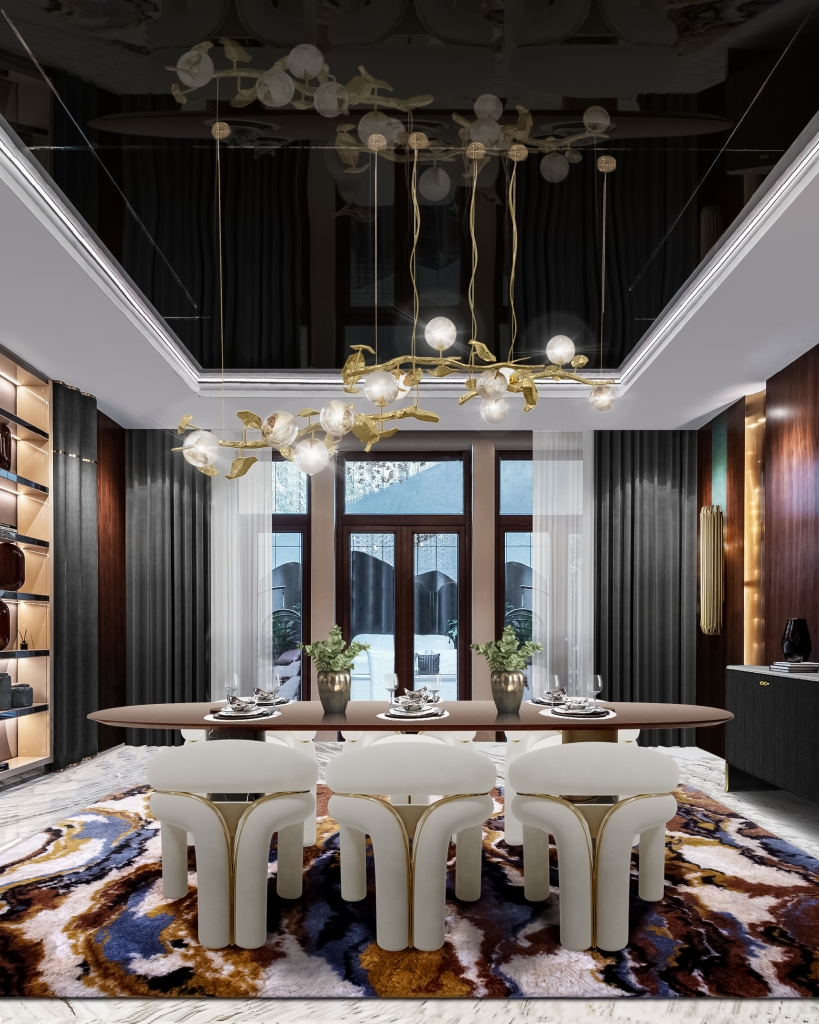 50 Opulent Luxury Dining Tables: A Selection for You dining table 50 Opulent Luxury Dining Tables: A Selection for You CH BREVE DINING copy new2 819x1024 1