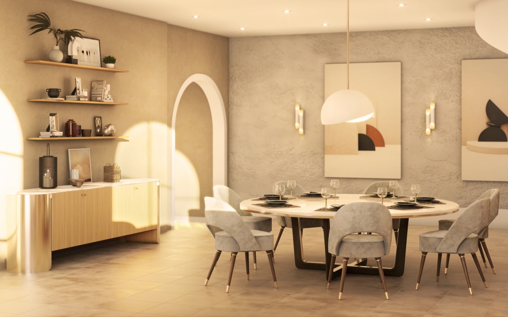 50 Opulent Luxury Dining Tables: A Selection for You dining table 50 Opulent Luxury Dining Tables: A Selection for You DINING 001 mirage collins duncan maxime 1024x640 1