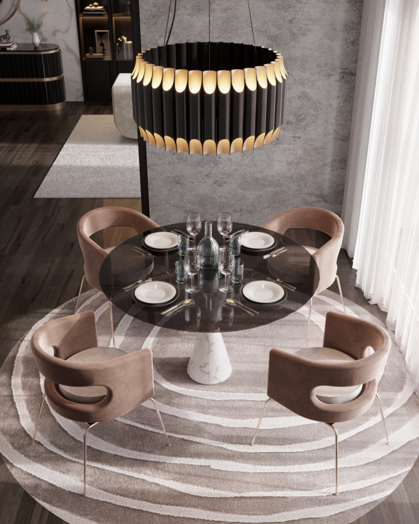 50 Opulent Luxury Dining Tables: A Selection for You dining table 50 Opulent Luxury Dining Tables: A Selection for You dining room vinicius ellen galliano 2 819x1024 1