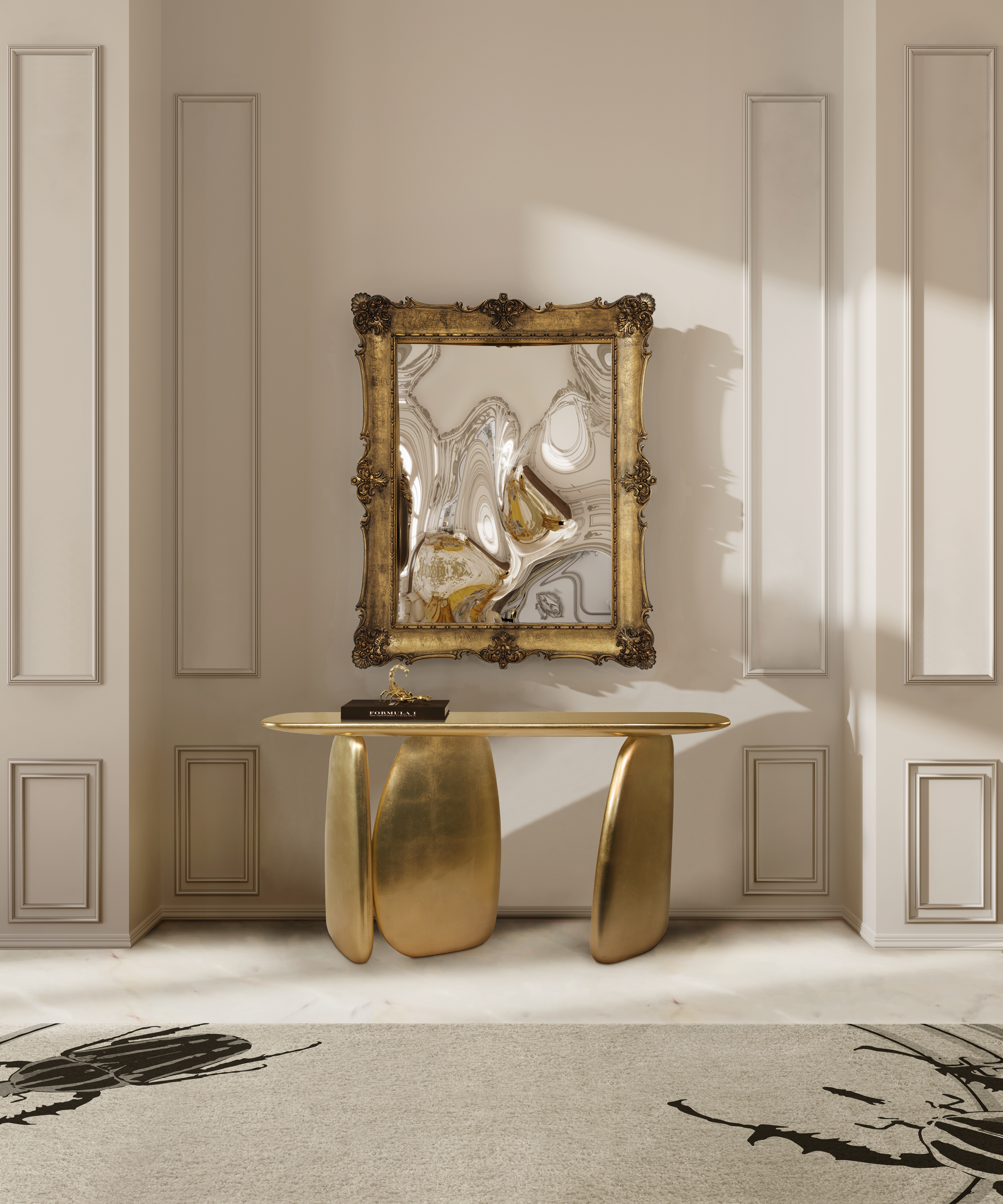 Golden Elegance: A Luxurious Hallway Design / Milan Design Week 2026