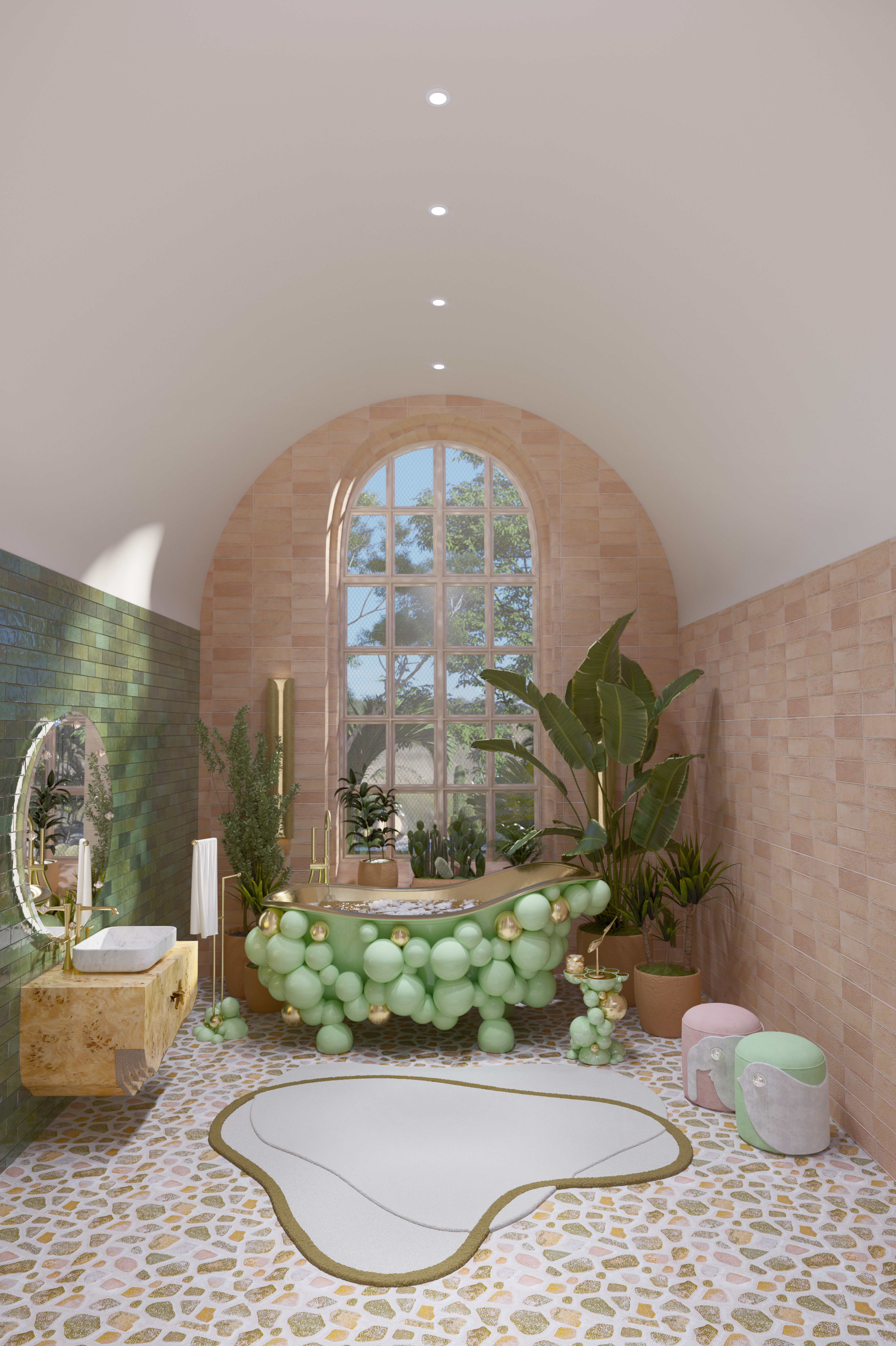 A Gentle Statement of Comfort and Elegance With Blush Rug / Luxury interior design trends 2026