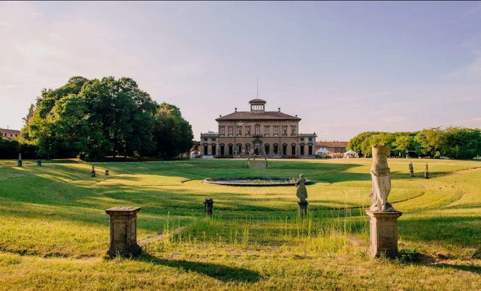 Villa Bagatti Valsecchi gardens at Alcova 2026 Milan Design Week in Varedo showcasing historic landscape and design setting alcova Alcova — The Nomad of the Avant-Garde and the Beauty of Decay 2024 04 10 1