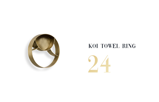 koi towel ring