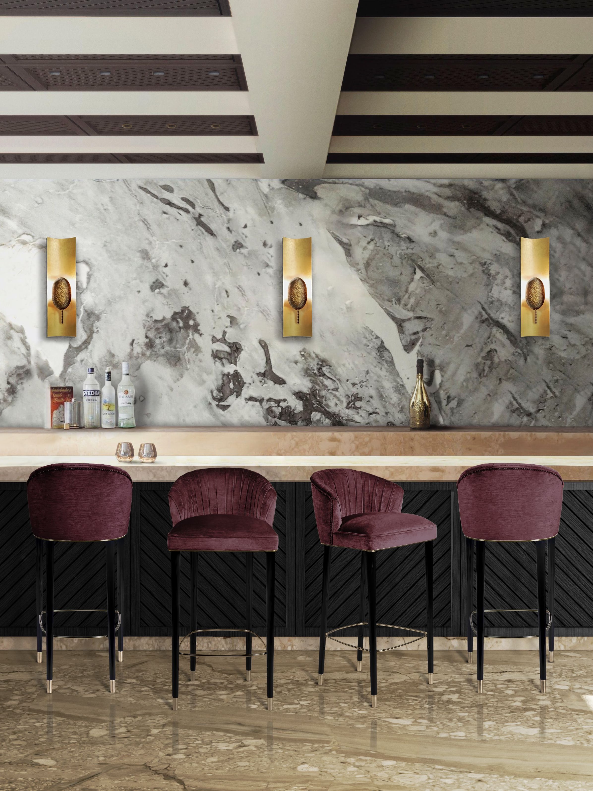 Bar Design With An Usage And Practical Area - Home'Society