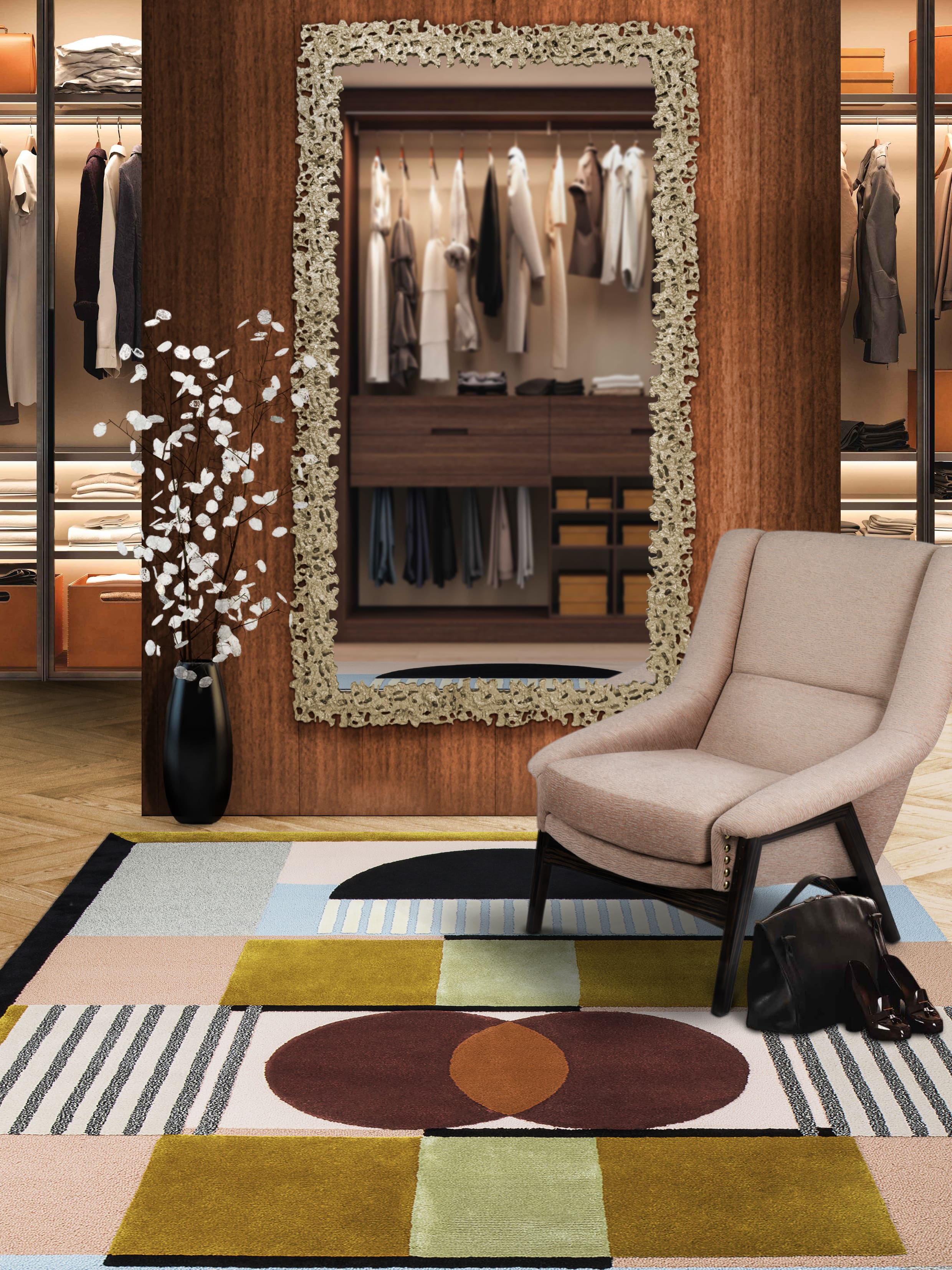 Sophisticated And Alluring, This Wardrobe Closet Design Was Created To Shine - Home'Society