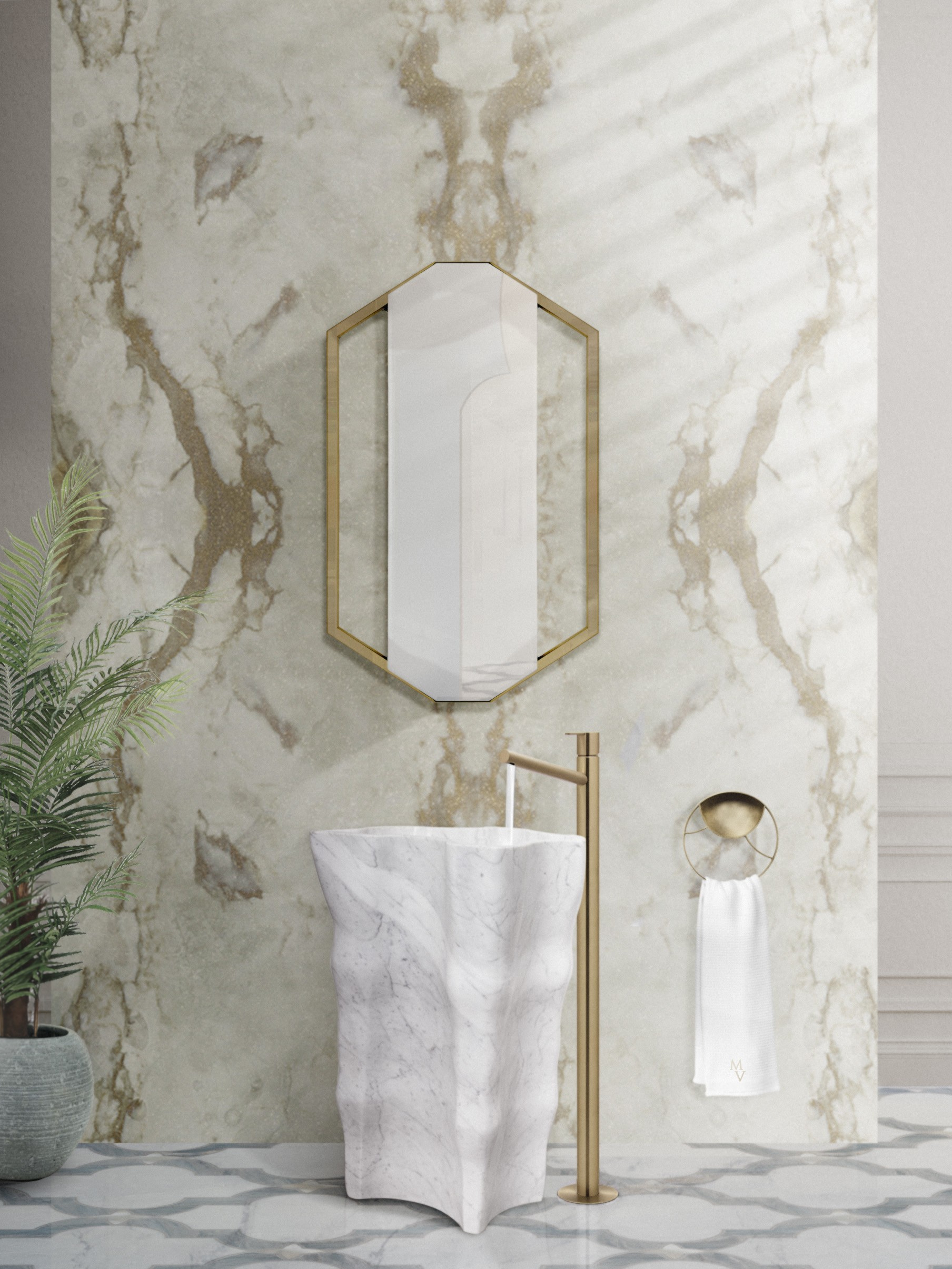 White Marble Bathroom Designs To Amaze - Home'Society