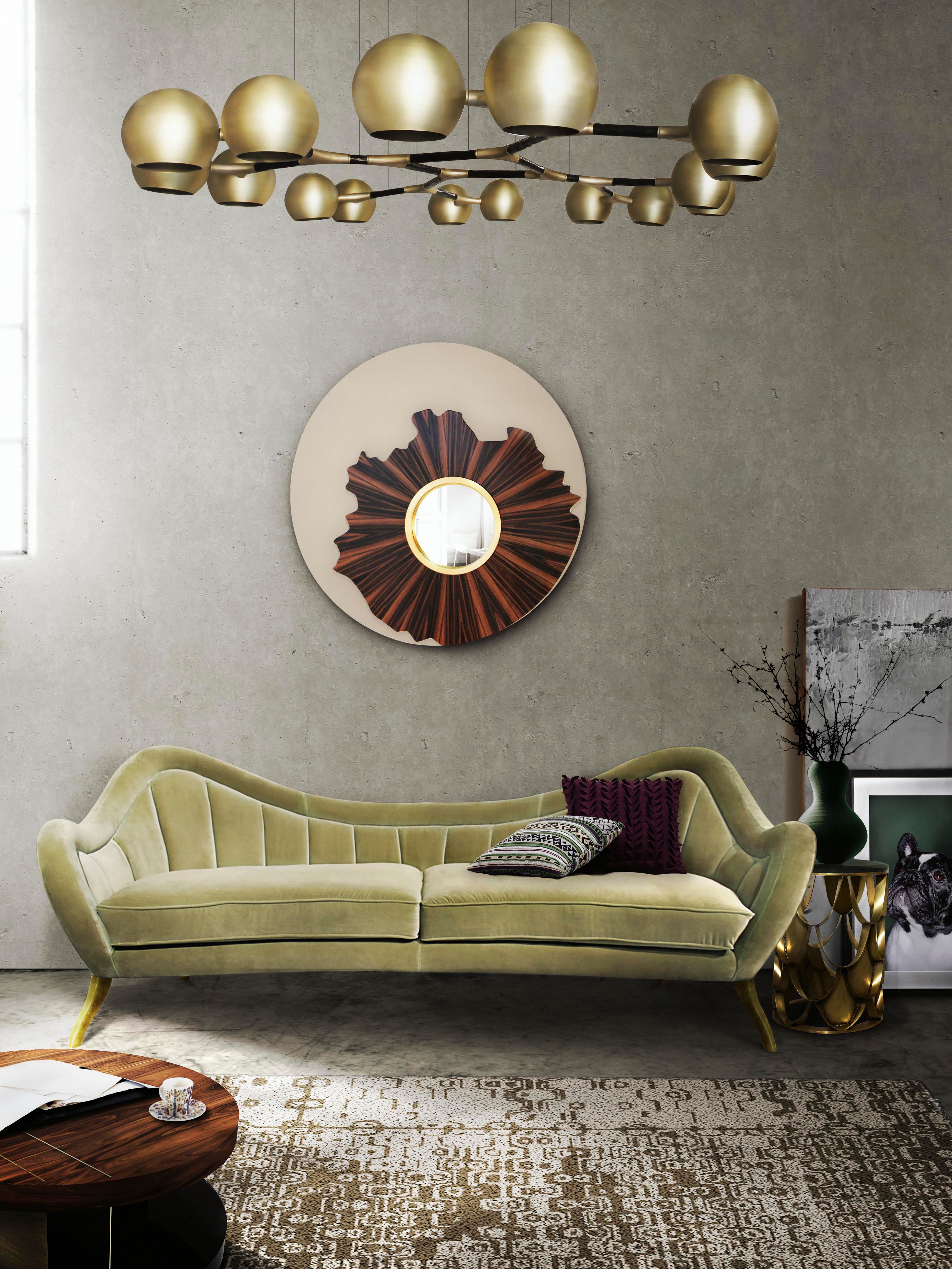 Simple Living Room Decor With Earthy Tones And Golden Details - Home'Society