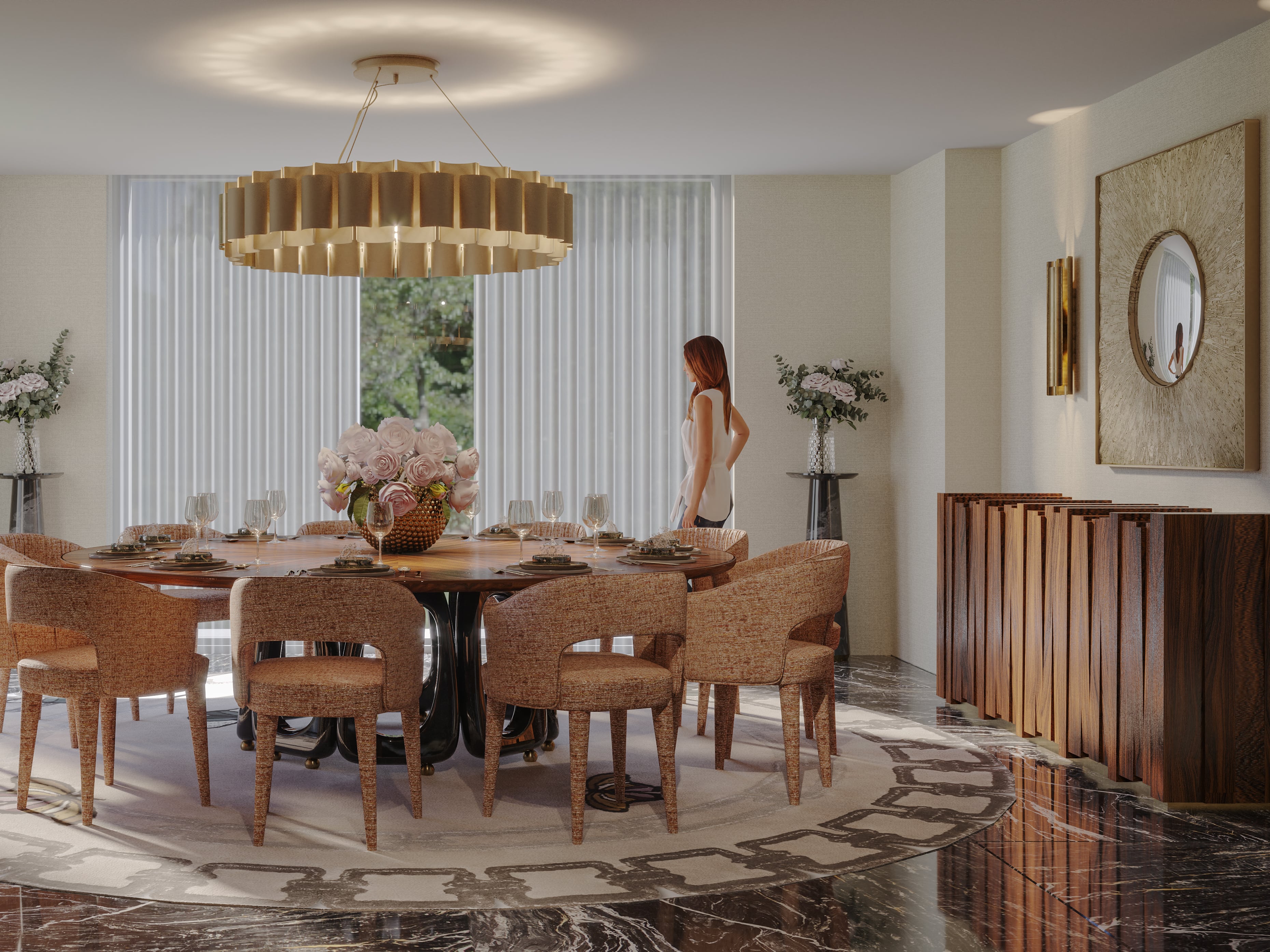 Modern Dining Room Design In Light Tones - Home'Society