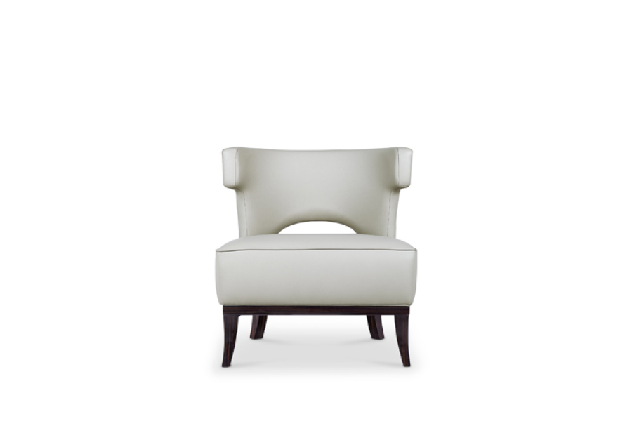 Kansas Armchair In Synthetic Leather With Button-Tufted Back