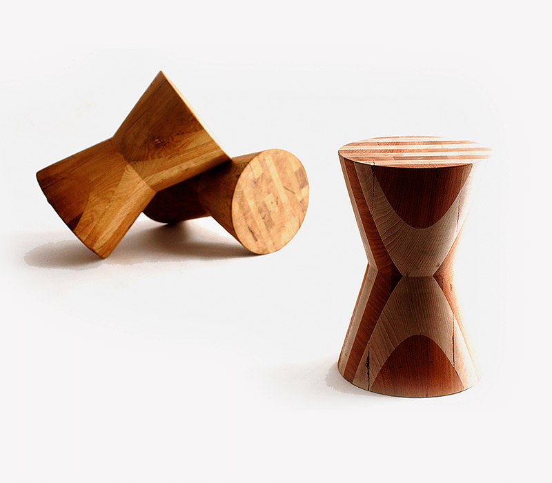 Leroy Stool With A Wood Structure For Your Luxury Interior Design