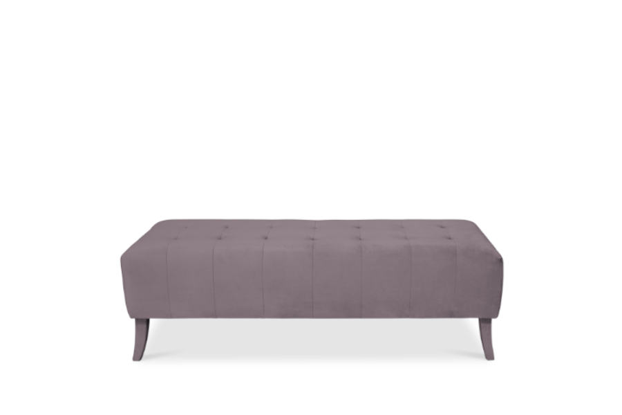 Naj Bench Fully Upholstered In Velvet With A Modern Design
