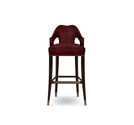 Nº20 Bar Chair Upholstered In Twill With A Modern Design