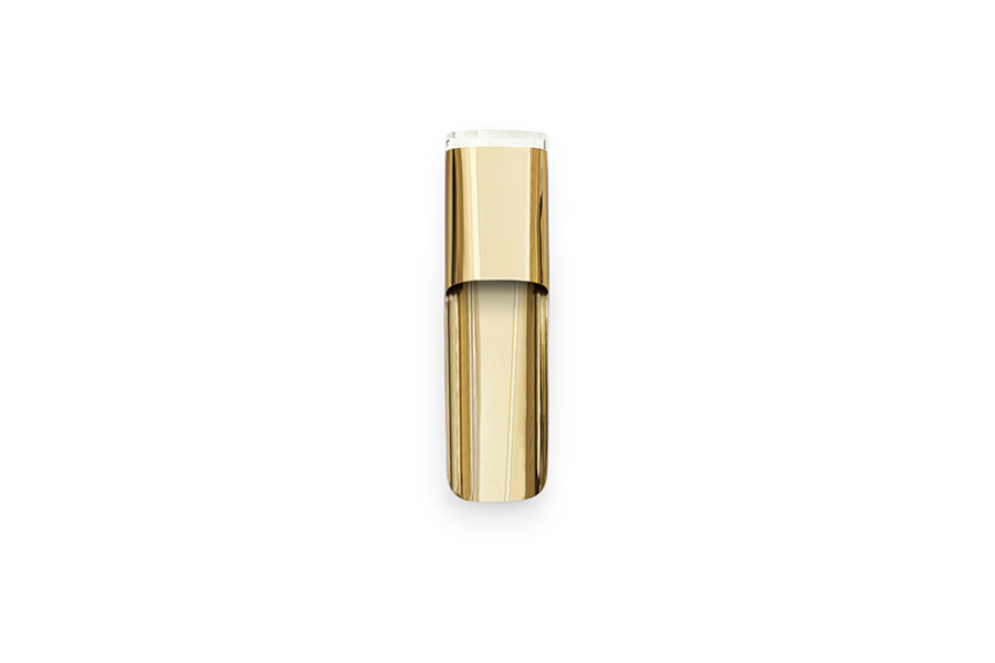 Phong Gold Plated Wall Sconce with Acrylic Shades Modern Contemporary Design