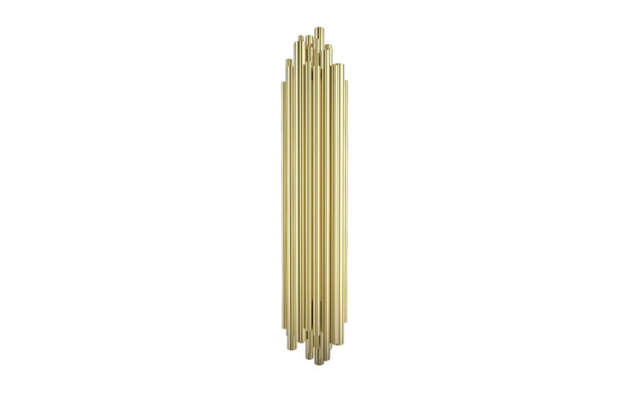 The Deliciously Astounding Brubeck XL Wall Lamp in Golden Brass
