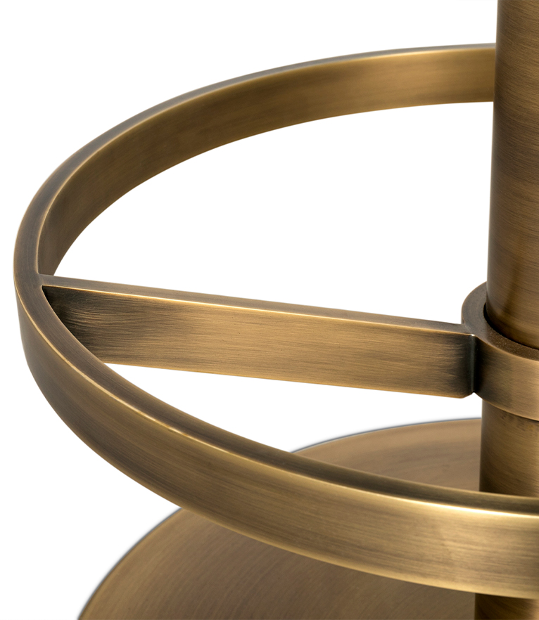 Karoo II Counter Stool: Velvet Upholstered with Brass Details Modern - Home'Society