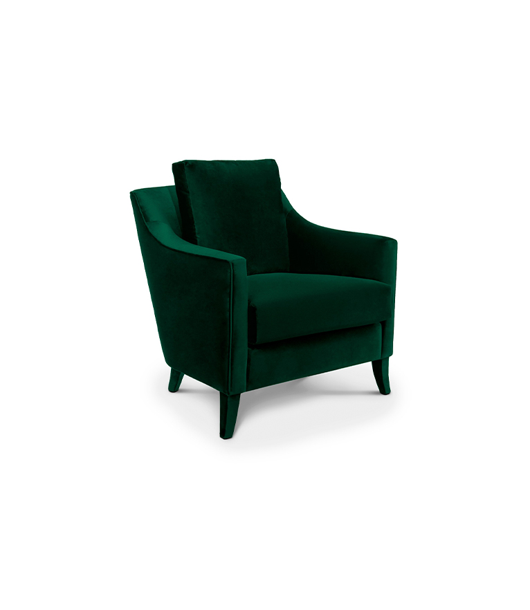 Como Fully Upholstered Velvet Armchair Modern Contemporary Design - Home'Society