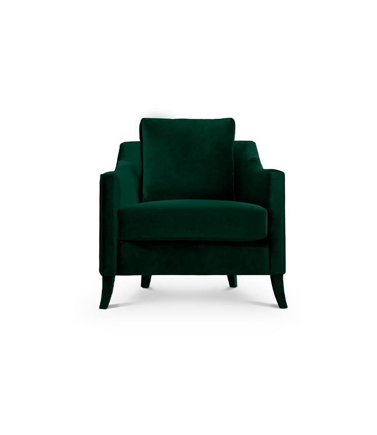 Como Fully Upholstered Velvet Armchair Modern Contemporary Design - Home'Society