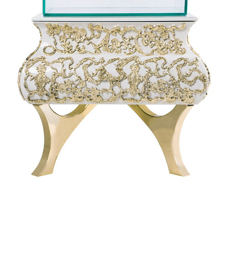 Crochet Display: Perfume Case Made In Wood Lacquer With A Modern Design - Home'Society