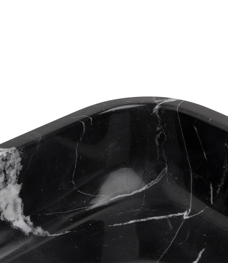 Koi Sink: Marble Rectangular in Nero Marquina, Carrara and Estremoz - Home'Society