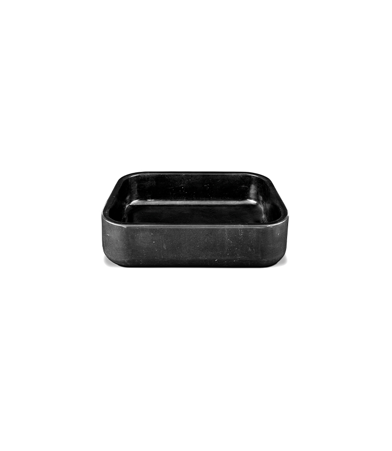Koi Sink: Marble Rectangular in Nero Marquina, Carrara and Estremoz - Home'Society