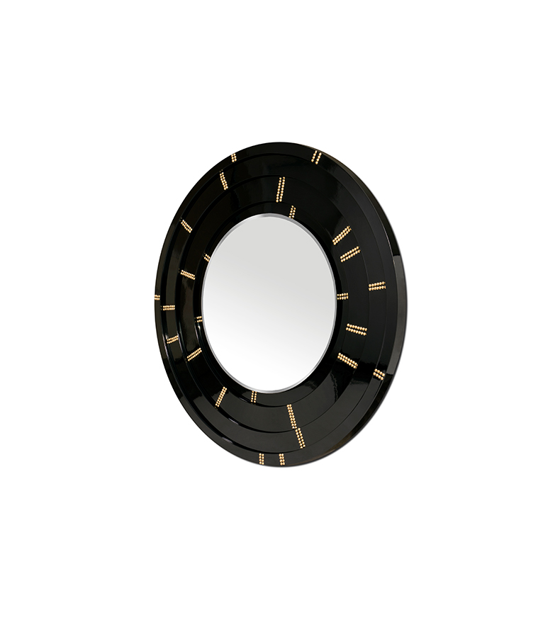 Blaze Mirror - Polished Brass and High Gloss Varnish Bathroom - Home'Society