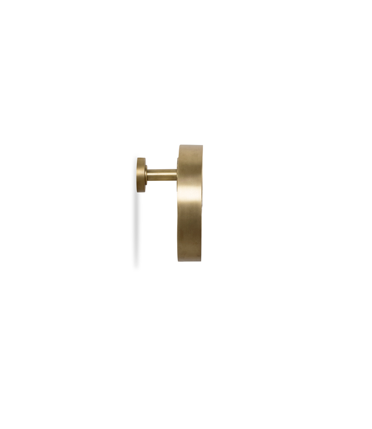 Koi Brushed Brass Matte Towel Ring Modern Contemporary Design - Home'Society
