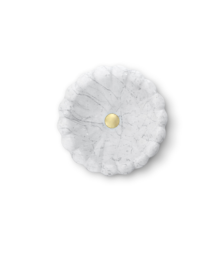 Lotus Bathroom Sink - In Marble With A Luxurious Modern Design - Home'Society