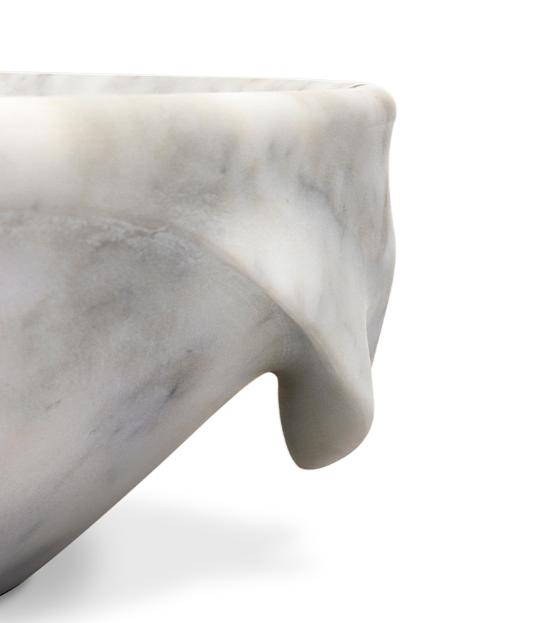 Silk Bathroom Sink: Handcrafted In Marble With A Modern Design - Home'Society