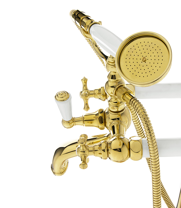 Victorian With Hand Shower Tap: In Brass A Classic Design - Home'Society