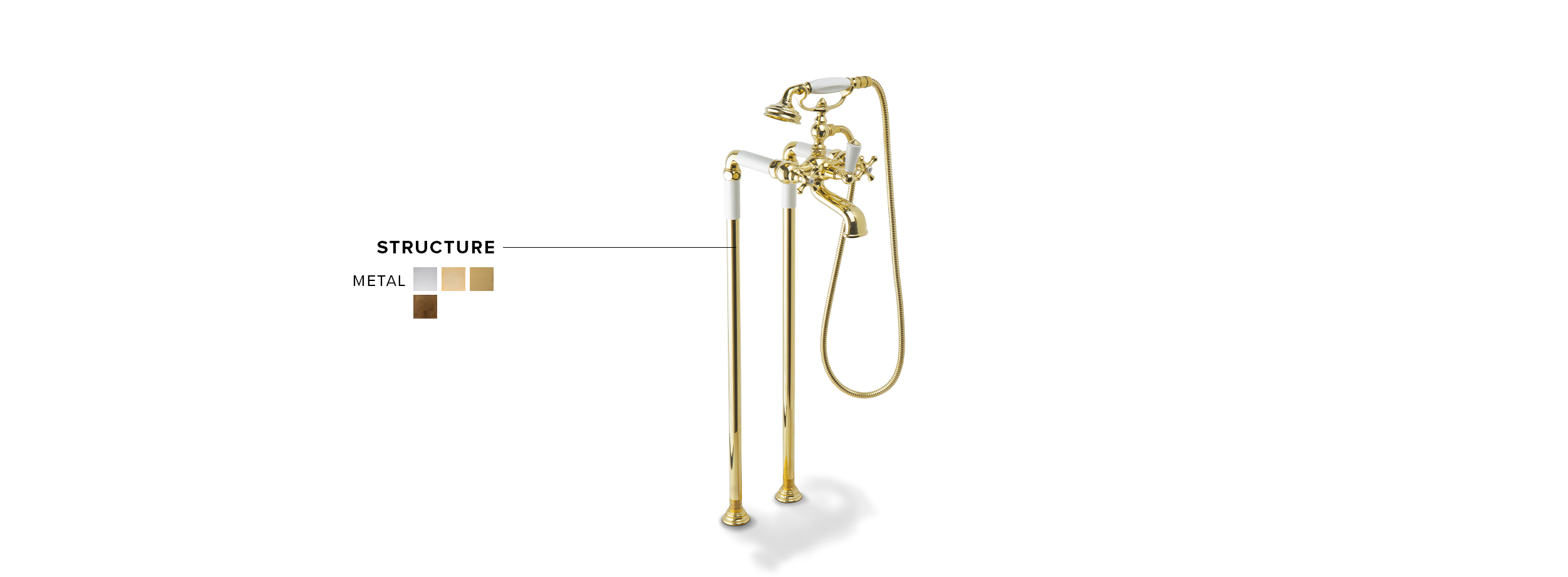 Victorian With Hand Shower Tap: In Brass A Classic Design - Home'Society