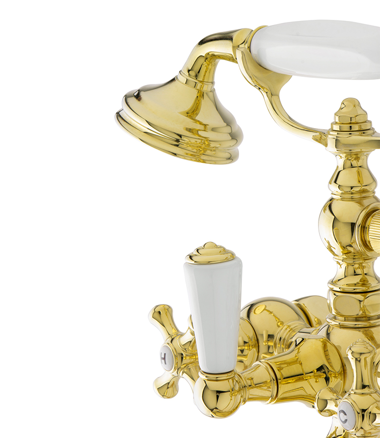 Victorian With Hand Shower Tap: In Brass A Classic Design - Home'Society