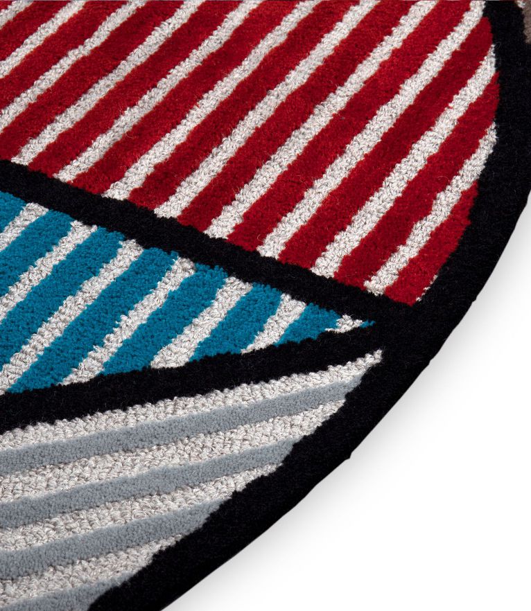 Lola Area Rug - Handmade With New Zealand Wool, Inspired by Pop Style - Home'Society
