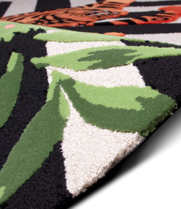Feline Area Rug: inspired by Wild life with Natural Wool and Silk - Home'Society