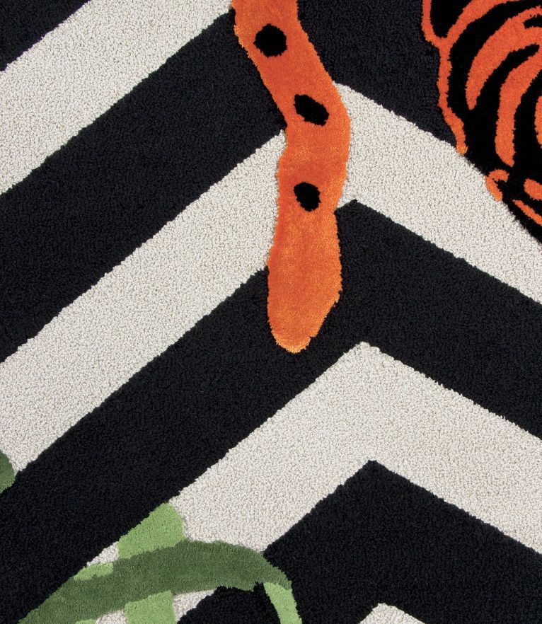 Feline Area Rug: inspired by Wild life with Natural Wool and Silk - Home'Society
