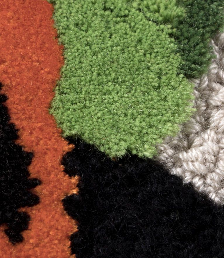 Feline Area Rug: inspired by Wild life with Natural Wool and Silk - Home'Society