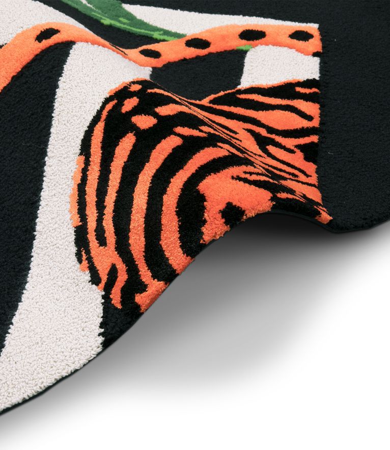 Feline Area Rug: inspired by Wild life with Natural Wool and Silk - Home'Society