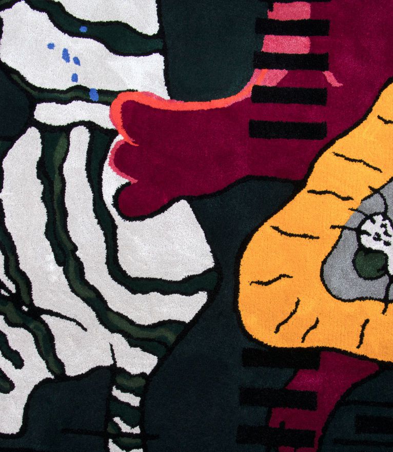 Spirit Area Rug: Handmade with Wool and Silk inspired by Ethereal - Home'Society