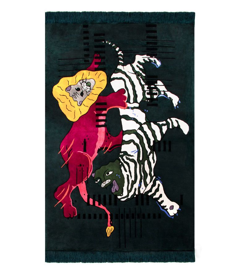 Spirit Area Rug: Handmade with Wool and Silk inspired by Ethereal - Home'Society