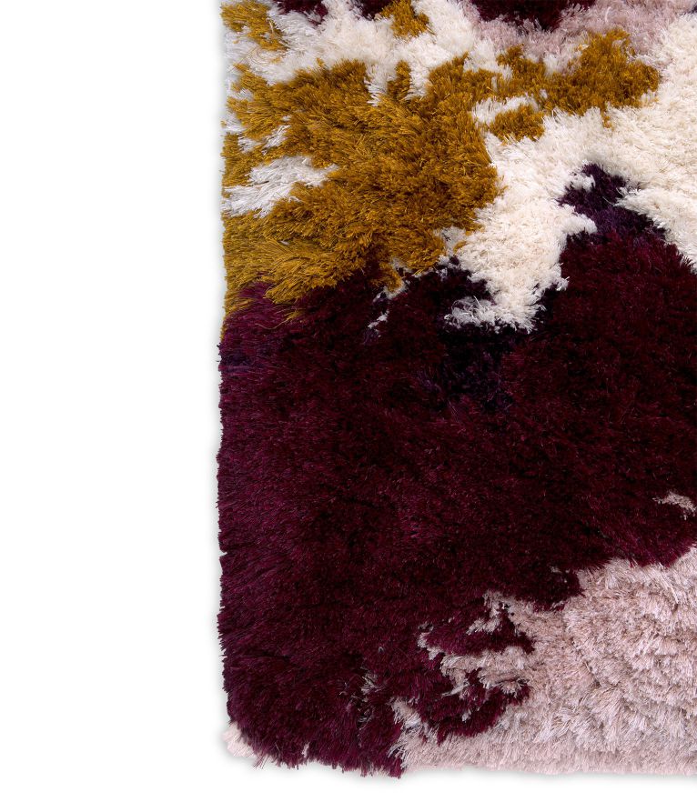 Ted Shaggy Rug - Handmade With Wool and Silk - Home'Society