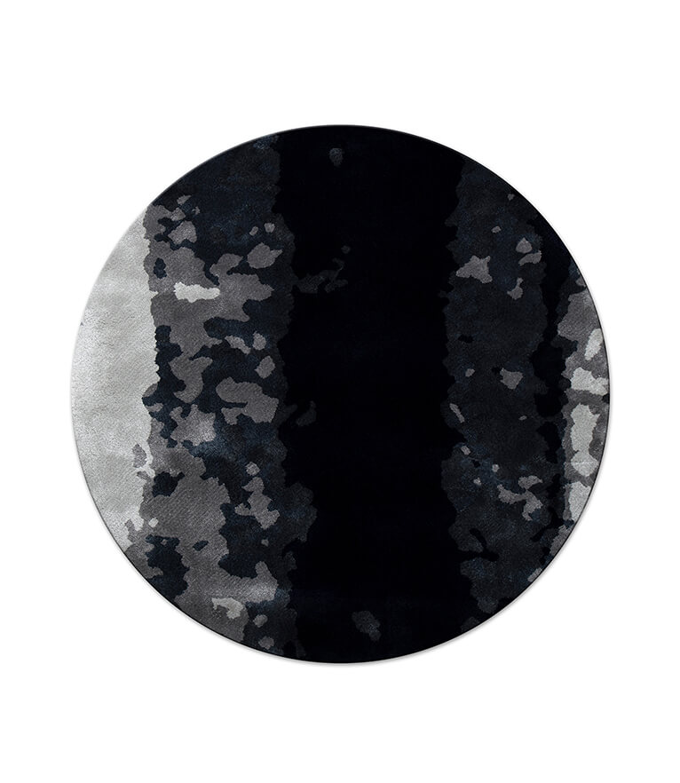 Baltic Round Rug - Made in Hand-Tufted Dyed Wool For A Modern Interior Design - Home'Society