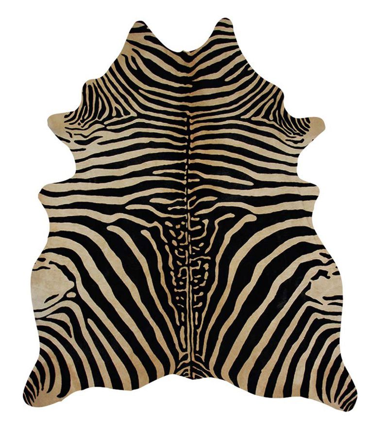 Cow Print Area Rug In 100% Leather - Home'Society