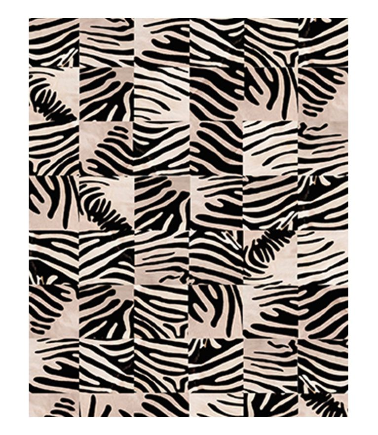 Panel Print Area Rug Made In Leather For A Modern Interior Design Project - Home'Society