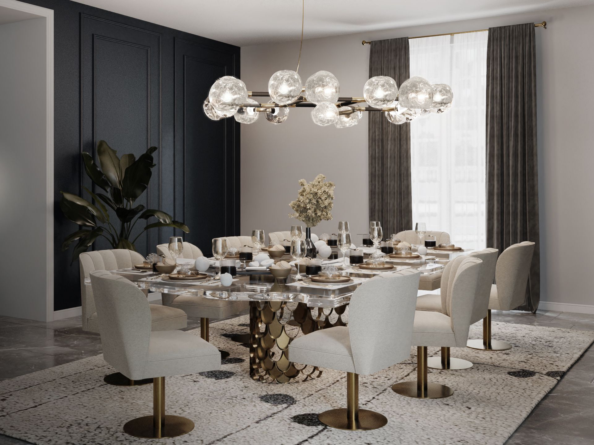 Modern Dining Room That Creates A Favorable Ambiance - Home'Society